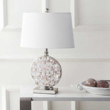 Dennis 24" Seashell LED Table Lamp - JONATHAN Y